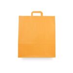Bolsas de papel asa plana 40x15x45 naranja