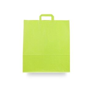 Bolsas de papel asa plana 40x15x45 verde pistacho