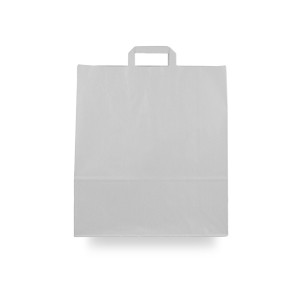 Bolsas de papel asa plana 40x15x45 plata