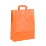 Bolsas de papel asa plana 32x12x41 naranja