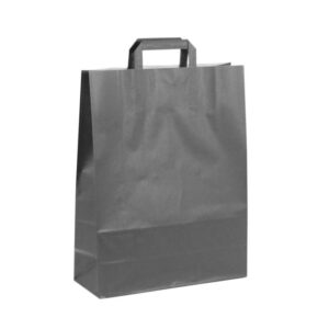 Bolsas de papel asa plana 32x12x41 negra