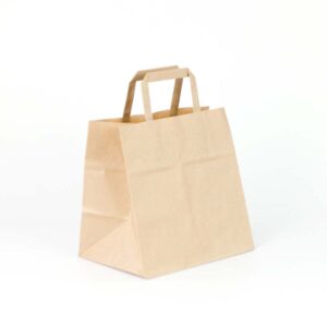 bolsa de papel kraft para llevar comida 27x17x29