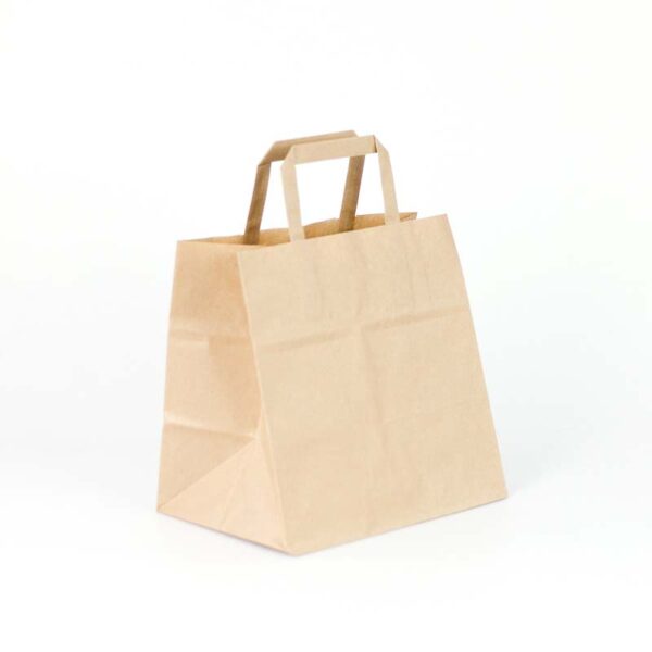 bolsa de papel kraft para llevar comida 27x17x29