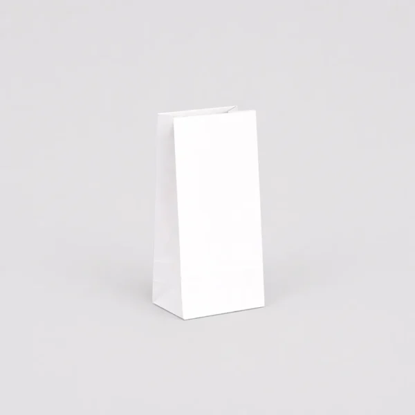 Bolsa de papel blanca sin asas 10x6x21,5 cm – Bolsa americana para comercio