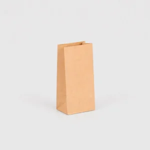 Bolsa de papel sin asas kraft marrón 10x6x21,5 cm – Bolsa americana reciclada