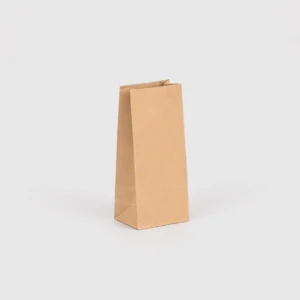 Bolsa americana sin asas kraft verjurado 10x6x21,5 cm – Papel reciclado