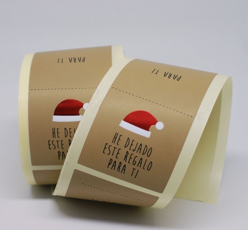 Surichinmoi esposa taburete Etiquetas adhesivas papa noel Feliz Navidad cierra bolsas