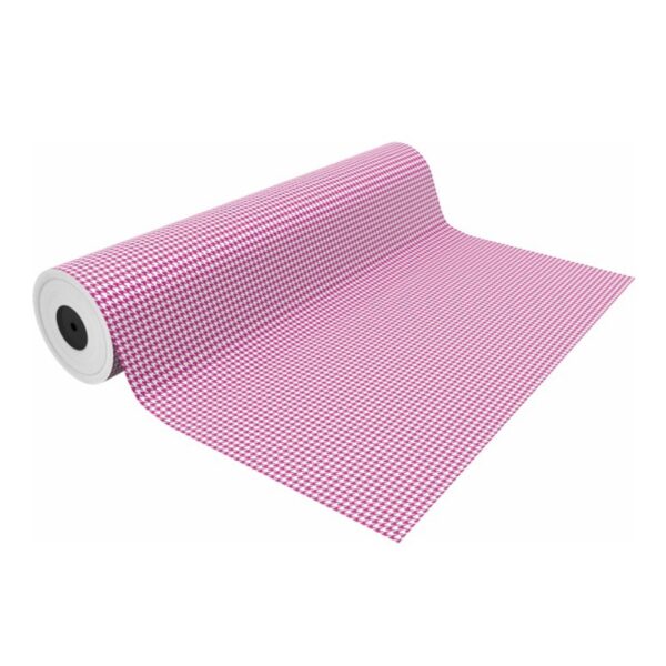 Bobina de papel para regalo, cuadritos vichy, disponible en azul claro y  rosa