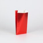 Sobres de papel metalizado gofrados para regalo 11×21+5 roja