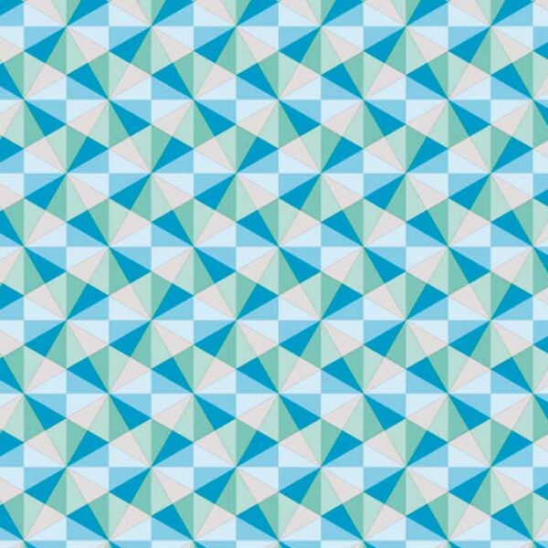 papel de regalo con dibujos de triángulos azules 132915100