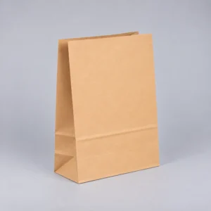 Bolsa papel americana sin asas kraft marrón reciclado habana 35x14x44 cm
