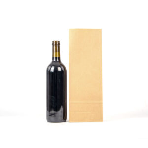 Bolsa papel sin asas americana 12x7x33 botellas vino reciclado front 2