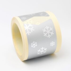 Adhesivos navidad plata copos de nieve