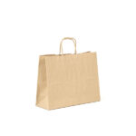 Bolsa de papel barata apaisada de 28x10x22 kraft reciclado