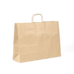 Bolsa de papel barata apaisada de 41x12x32 kraft marrón liso Havana