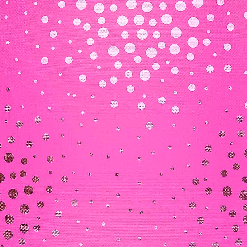 181022-Bobina papel regalo metalizado gofrado rosa dibujo círculos