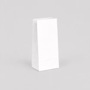 Bolsa de papel blanca sin asas 10x6x21,5 cm – Bolsa americana para comercio