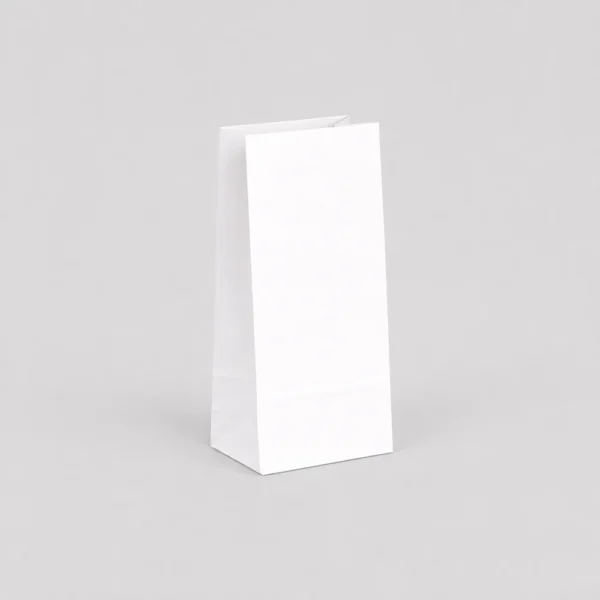 Bolsa de papel blanca sin asas 10x6x21,5 cm – Bolsa americana para comercio