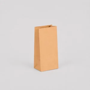 Bolsa de papel sin asas kraft marrón 10x6x21,5 cm – Bolsa americana reciclada
