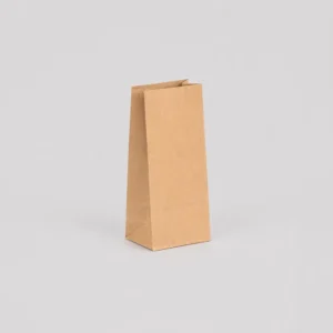 Bolsa americana sin asas kraft verjurado 10x6x21,5 cm – Papel reciclado