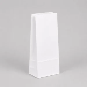Bolsa papel americana sin asas 14x8x32 cm blanca