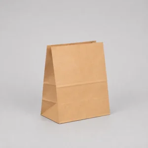Bolsa papel americana sin asas kraft marrón reciclado habana 18x11x24 cm