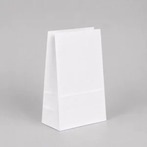 Bolsa papel americana sin asas 18x11x30 cm blanca