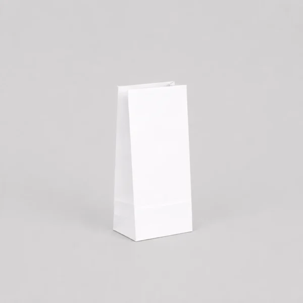 Bolsa americana sin asas blanca 12x7x23 cm